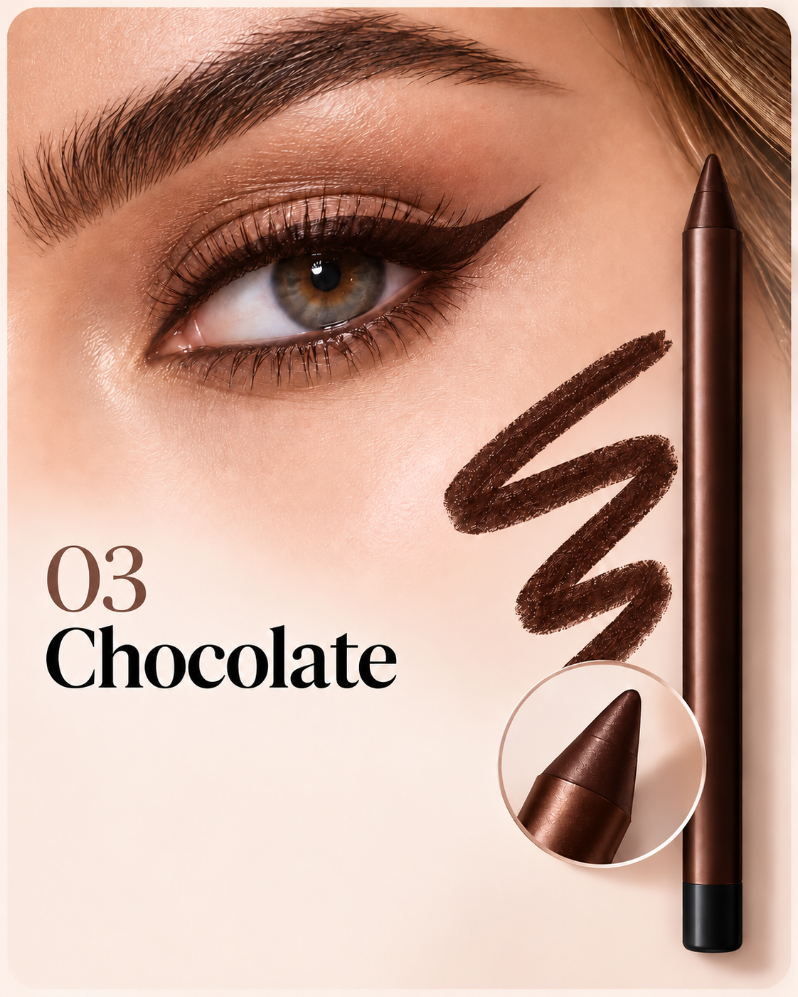 Waterproof Gel Eyeliner Pencil-Smooth Glide Color That Stays All Day