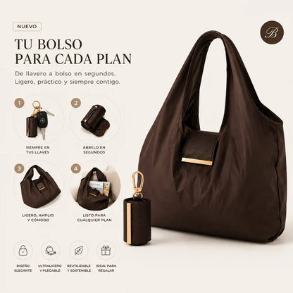 The Mini Bag That Saves Your Day-A Compact Foldable Tote That Expands In Seconds For Beauty, Travel & Everyday Needs