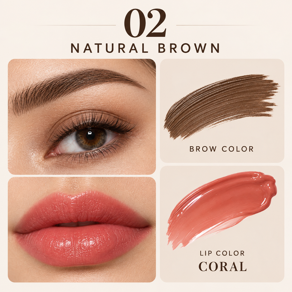 2-in-1 Dual-Ended Peel-Off Brow & Lip Tint Gel — Fluffy Brows & Lasting Lip Color