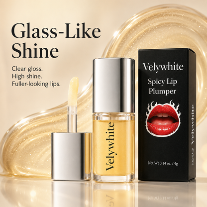 Turn Up the Shine. Plump Up the Look.-A warm spicy tingle with clear, glass-like gloss for visibly fuller-looking lips.