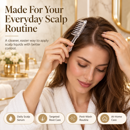 Scalp Care Applicator Comb Deliver Scalp Serums with Precision, Control & Comfort