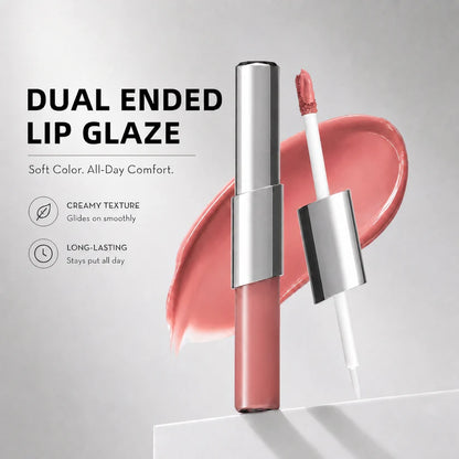 Perfect Twin Lip — Dual-Ended Liquid Lipstick with Velvet Matte Color and Glossy Shine