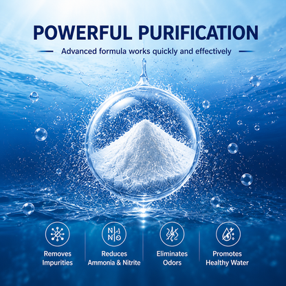 Crystal Clear Water Purifier Powder – Long-Lasting Care for Fish Tanks, Aquariums & Ponds