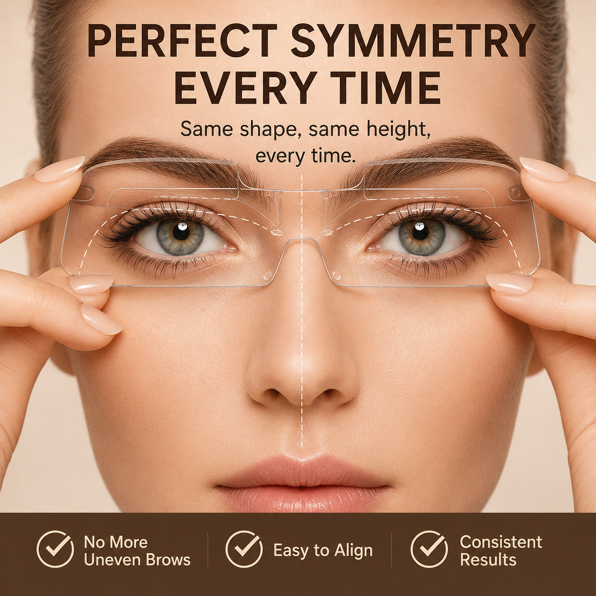 ✨ 2-Color Waterproof Eyebrow Stamp Kit — Symmetrical Brows in Seconds
