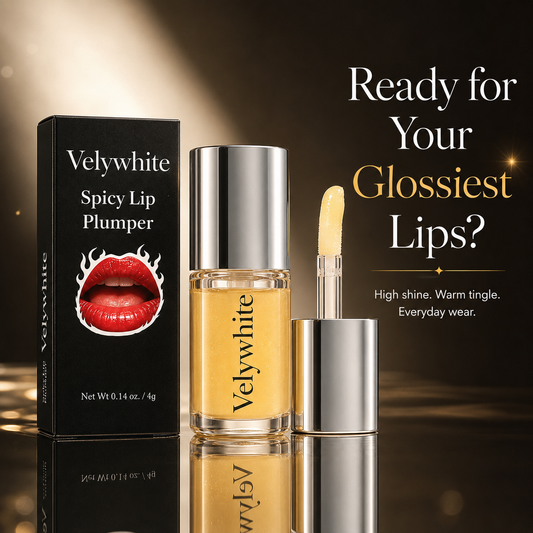 Turn Up the Shine. Plump Up the Look.-A warm spicy tingle with clear, glass-like gloss for visibly fuller-looking lips.
