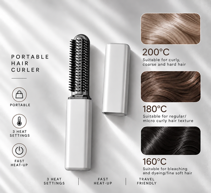 Wireless Mini Hair Curler & Styling Brush
