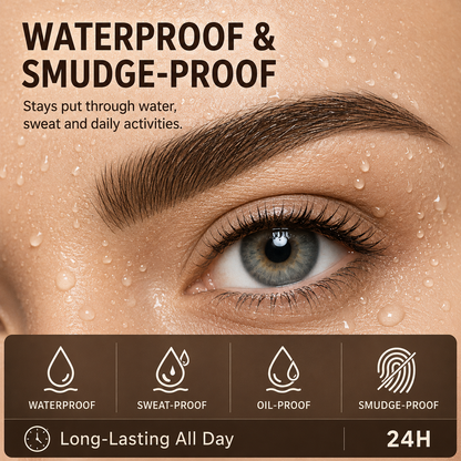 ✨ 2-Color Waterproof Eyebrow Stamp Kit — Symmetrical Brows in Seconds