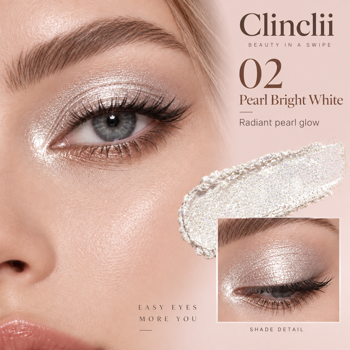 Clinclii Jelly Glow Eyeshadow Stick — Creamy Shimmer & Effortless Eye Glow