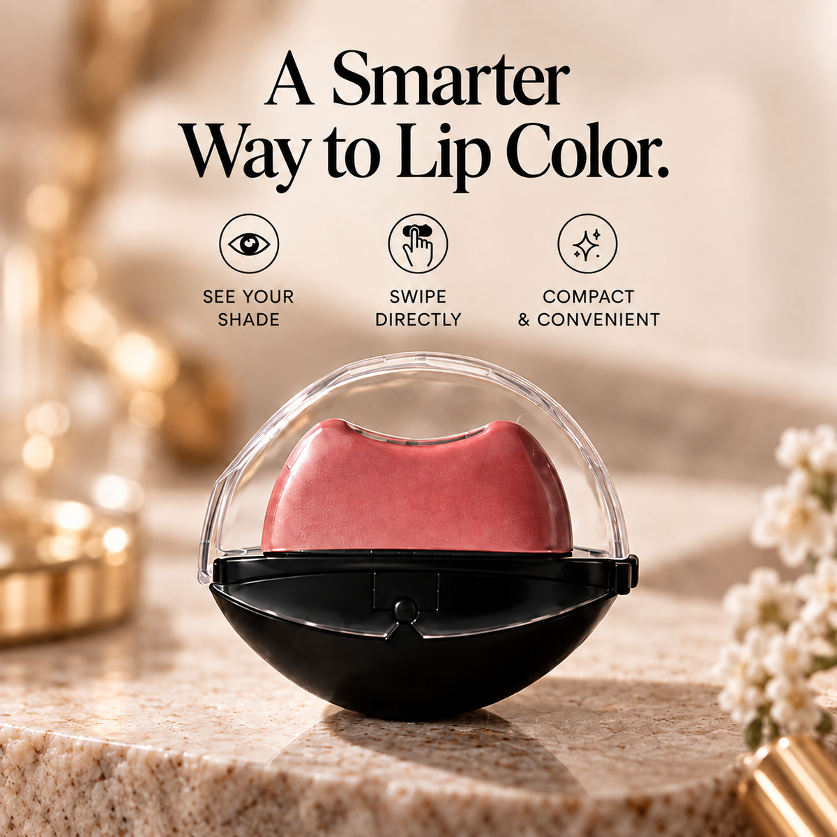 Pocket-Sized Color Pod Lipstick | Buildable Color, Glassy Shine & Everyday Lip Glow