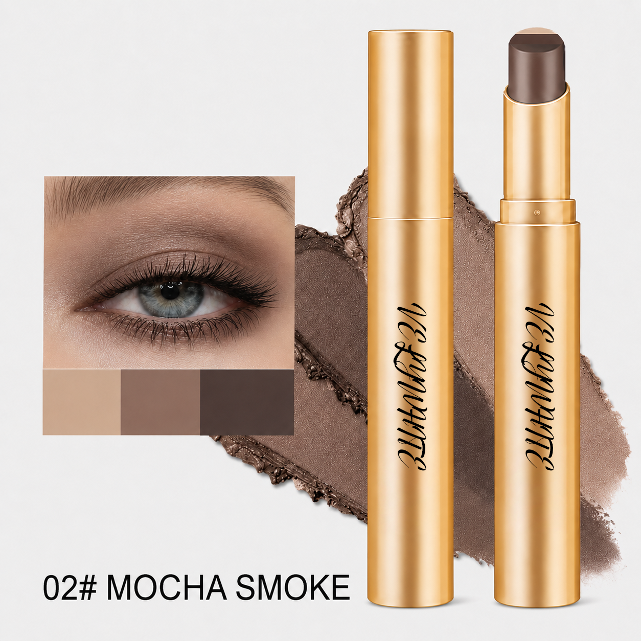 3-Color Eyeshadow Stick - One-Swipe Shimmer Glow For Effortless Eye Makeup