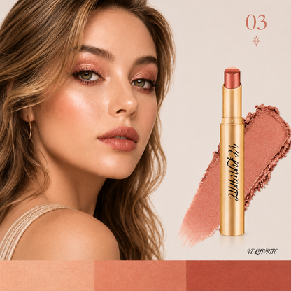 3-Color Eyeshadow Stick - One-Swipe Shimmer Glow For Effortless Eye Makeup