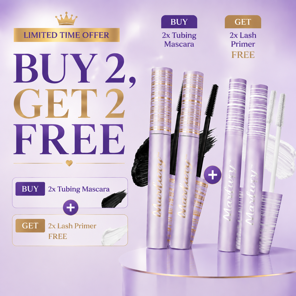 【 💖Final 3 hours 52% OFF】🌺 Tubing Mascara & Primer