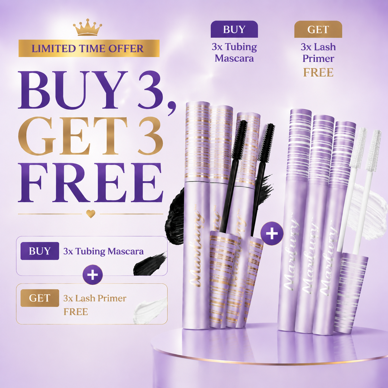 【 💖Final 3 hours 52% OFF】🌺 Tubing Mascara & Primer