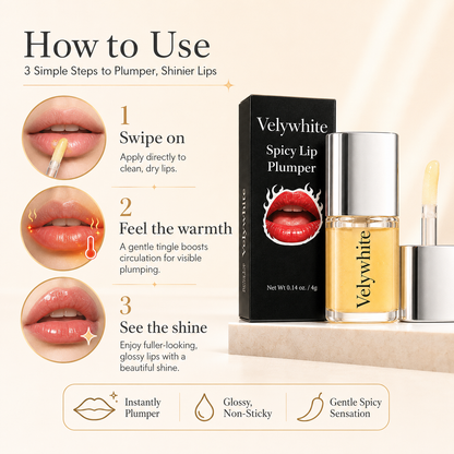Turn Up the Shine. Plump Up the Look.-A warm spicy tingle with clear, glass-like gloss for visibly fuller-looking lips.