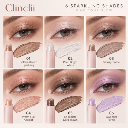 Clinclii Jelly Glow Eyeshadow Stick — Creamy Shimmer & Effortless Eye Glow