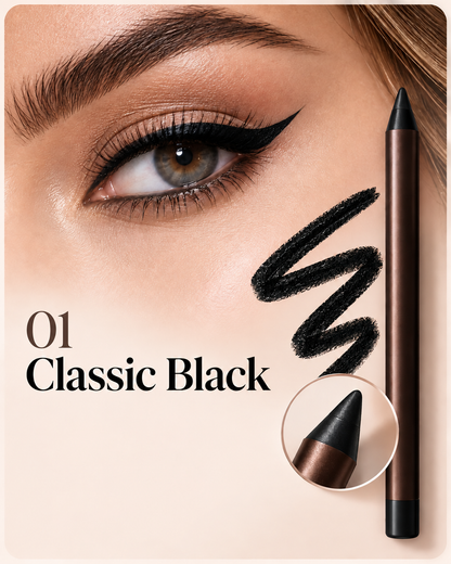 Waterproof Gel Eyeliner Pencil-Smooth Glide Color That Stays All Day
