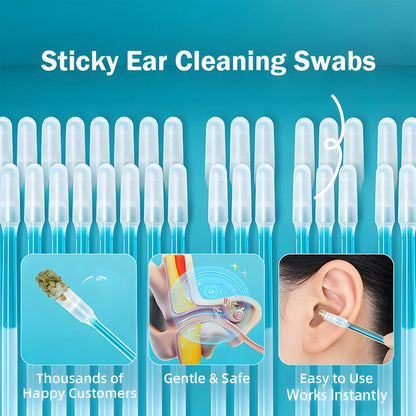 Sticky Ear Cleaning Sticks - Gentle, Visible Ear Care👂
