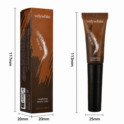 Velywhite Peel-Off Brow Tint Natural-Looking, Long-Lasting Brow Color Easy Peel-Off • Smudge-Proof • Waterproof • 5 Natural Shades