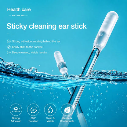Sticky Ear Cleaning Sticks - Gentle, Visible Ear Care👂